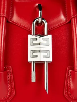 Mini Antigona Lock Leather Bag