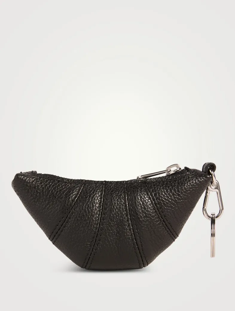 Mini Croissant Leather Bag Charm