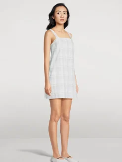 Mini Dress In Plaid Print