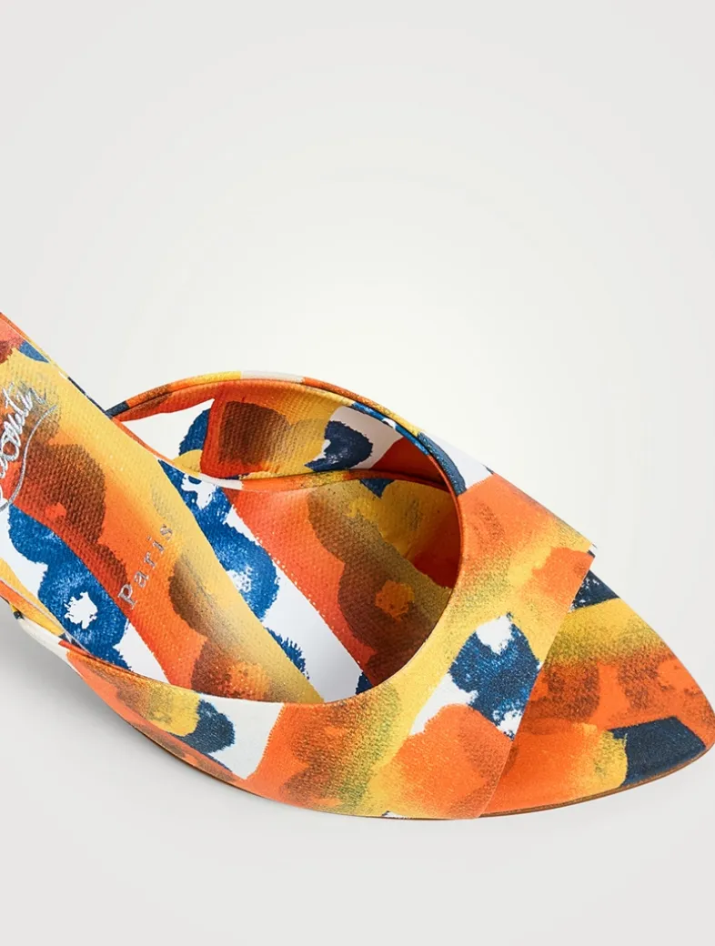 Miss Z Otis Printed Cotton Mules