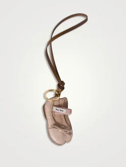 Miu Ballet Leather Keychain Trick