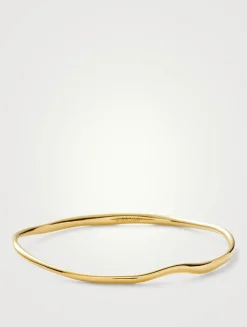 Molten Ripple Bangle Bracelet