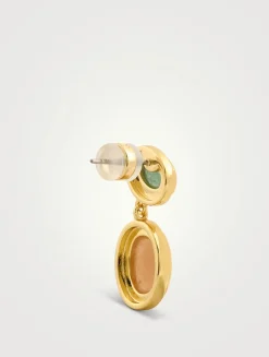 Night Swim Sunset Two-Stone Stud Earrings