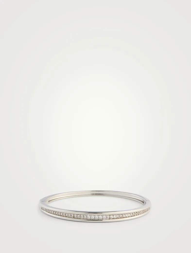 Night Swim Wave Hinge Cuff Bracelet