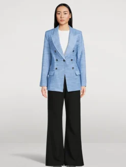 Not A Double-Breasted Blazer In Stripe Print