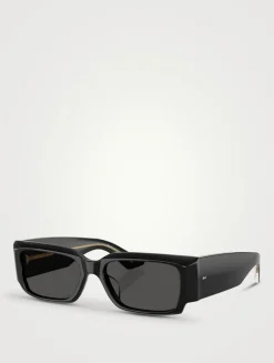 Oliver Peoples x Khaite 1995C Rectangular Sunglasses
