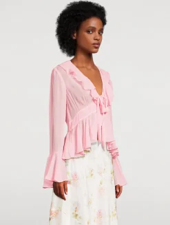 Ovidia Ruffled Blouse