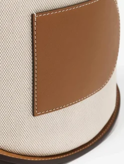 Pin Mini Bucket Canvas Calf Trim