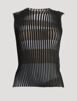 Plating Knit Top