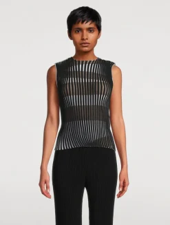 Plating Knit Top