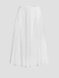 Pleated Midi Skirt