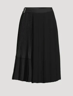 Pleated Midi Skirt