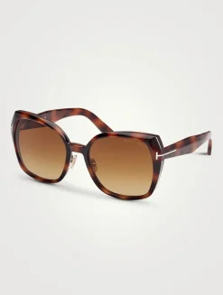 Plum Butterfly Sunglasses