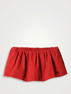 Poplin Miniskirt