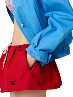 Poplin Miniskirt