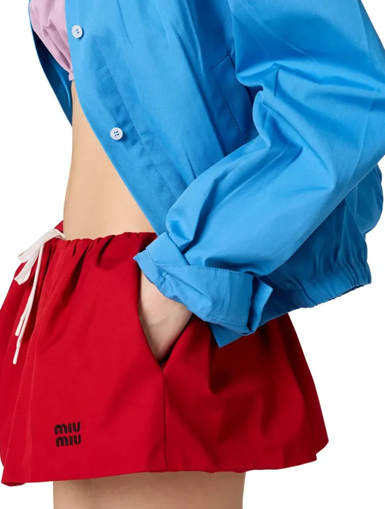 Poplin Miniskirt