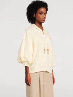 Puff-Sleeve Hoodie
