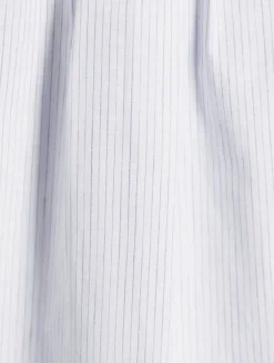 Puff-Sleeve Tunic In Stripe Print