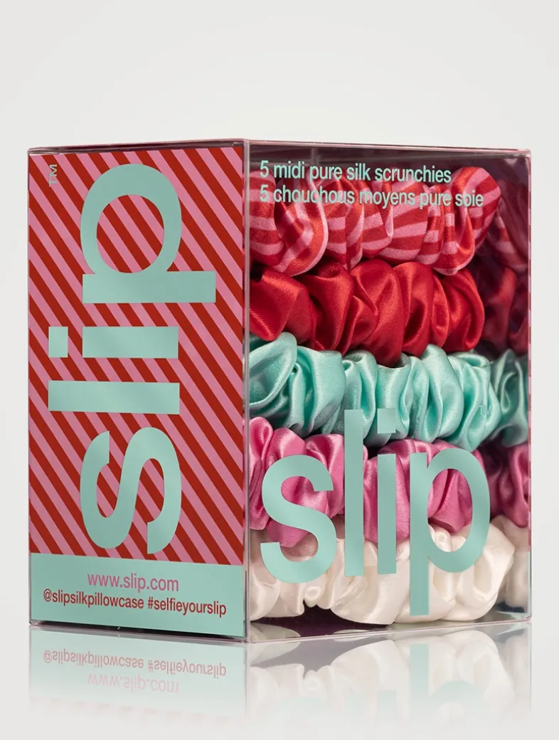 Pure Silk Midi Scrunchies - Gelati