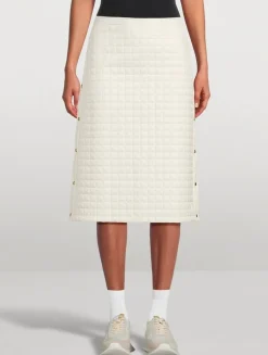 Quilted Midi Skirt