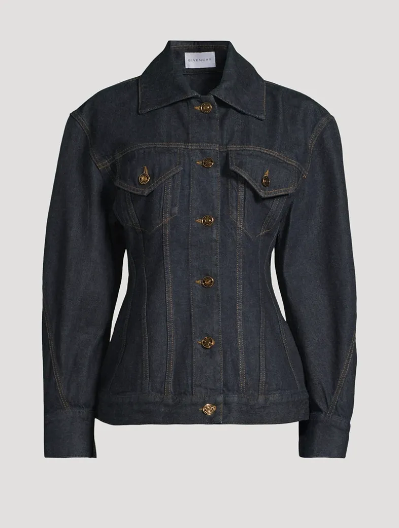 Raw Denim Cinched Jacket