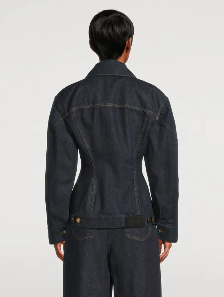 Raw Denim Cinched Jacket