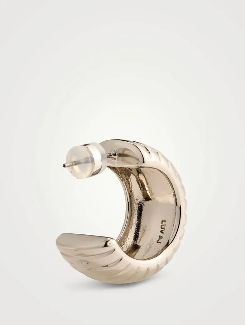 Remy Ridged Hoop Earrings