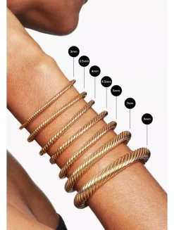 Renaissance® Cablespira Bracelet In 18k Yellow Gold With Pearls And Diamonds, 3.5mm