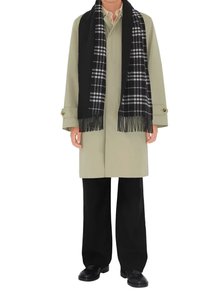 Reversible Check Cashmere Scarf