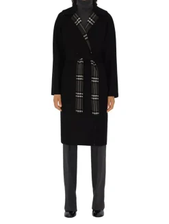 Reversible Wool Wrap Coat