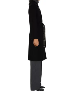 Reversible Wool Wrap Coat