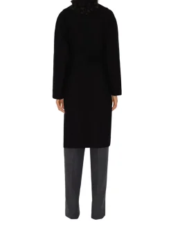 Reversible Wool Wrap Coat