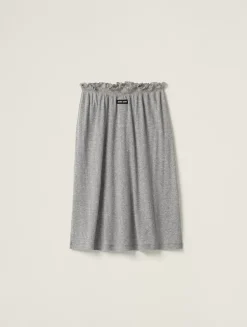 Ribbed Jersey Skirt