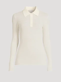 Ribbed Polo Shirt