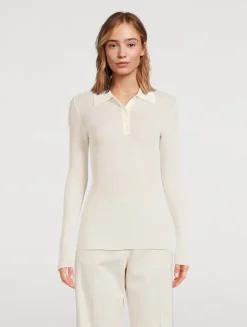 Ribbed Polo Shirt