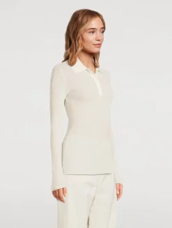 Ribbed Polo Shirt