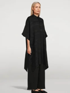 Ribbed Silk Shirt
