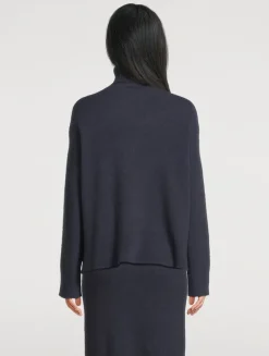 Ribbed Wool Turtleneck