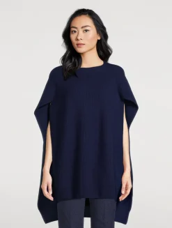 Rib-Knit Cape