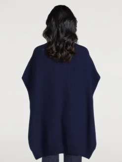 Rib-Knit Cape
