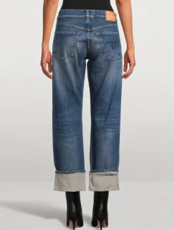 Romeo Cuffed Straight-Leg Jeans