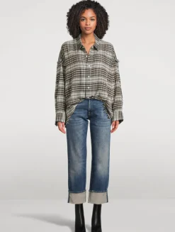 Romeo Cuffed Straight-Leg Jeans