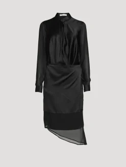 Scarf Shirt Dress