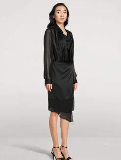 Scarf Shirt Dress