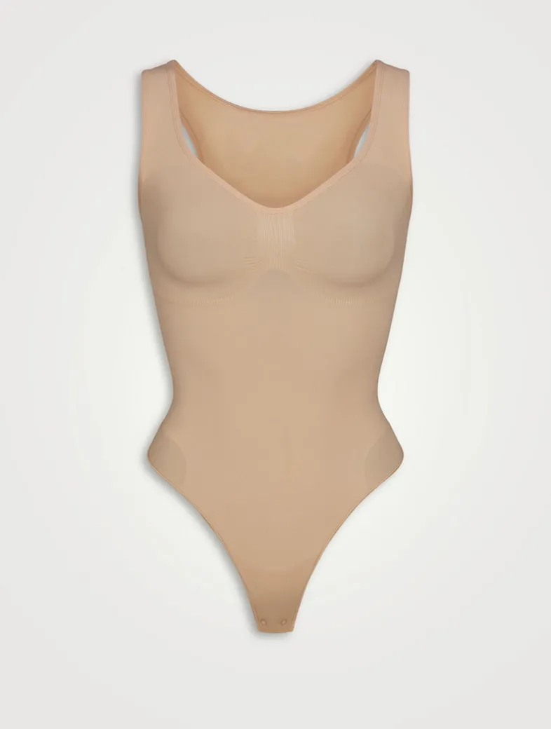 Seamless Sculpt Scoopneck Thong Bodysuit