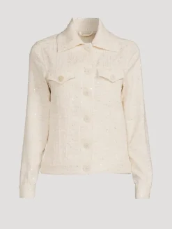 Sequin Tweed Jacket