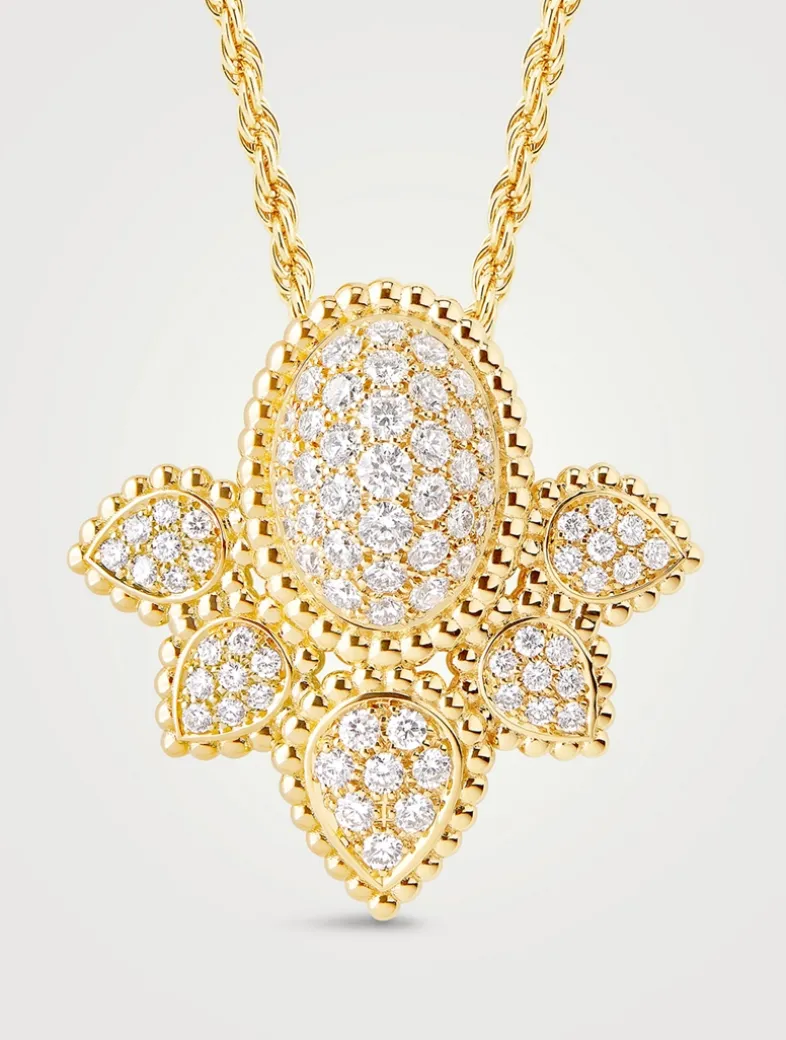 Serpent Bohème 18K Gold Vintage Pendant Necklace With Diamonds