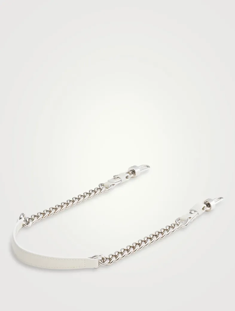 Short Chain Strap Box Calf