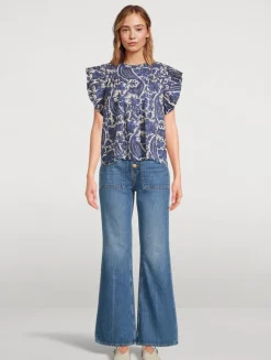 Sienna Ruffled Blouse In Floral Print