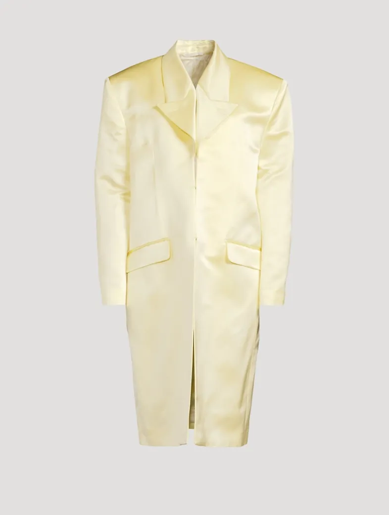 Silk Satin Duchess Coat